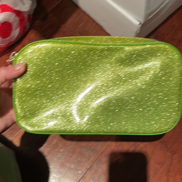 SOLD OUT! Stoney Clover Small Green Glitter Pouch - Picture 4 of 5